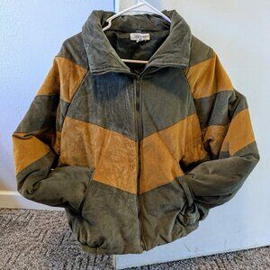 70s style poofy bomber jacket size small